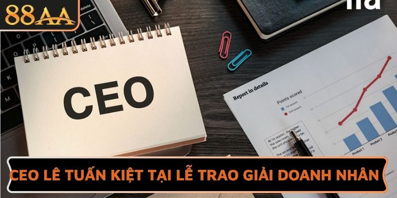 CEO Lê Tuấn Kiệt tại lễ trao giải doanh nhân